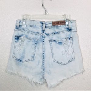 High Waisted Distressed Jean Shorts